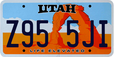 UT license plate Z955JI