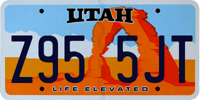 UT license plate Z955JT