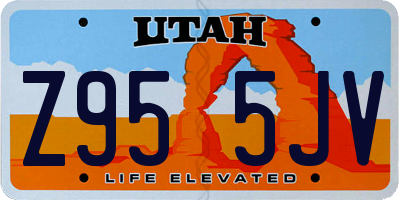 UT license plate Z955JV