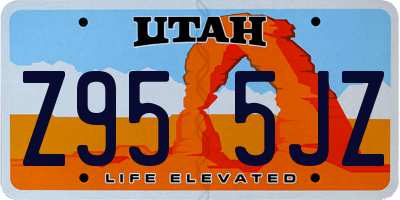 UT license plate Z955JZ
