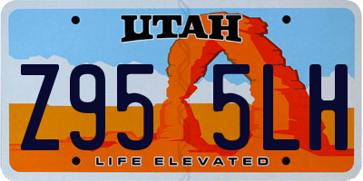 UT license plate Z955LH