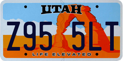 UT license plate Z955LT
