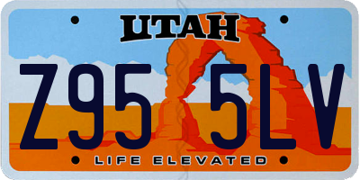 UT license plate Z955LV