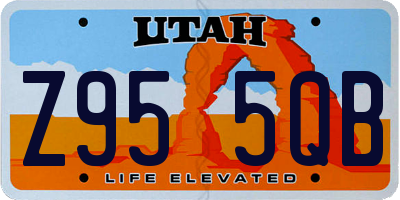 UT license plate Z955QB