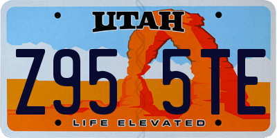 UT license plate Z955TE