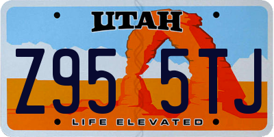 UT license plate Z955TJ