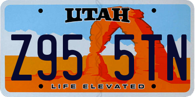 UT license plate Z955TN