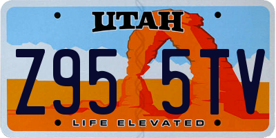 UT license plate Z955TV