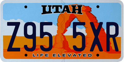 UT license plate Z955XR