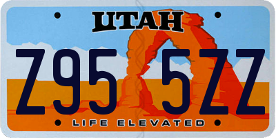 UT license plate Z955ZZ