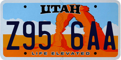 UT license plate Z956AA