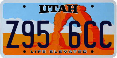 UT license plate Z956CC