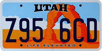 UT license plate Z956CD