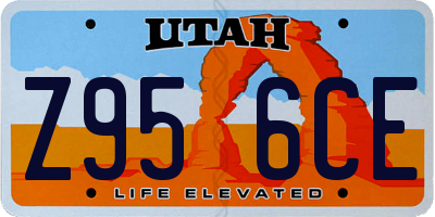 UT license plate Z956CE