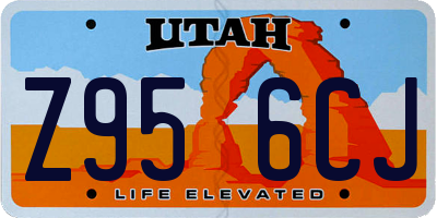 UT license plate Z956CJ