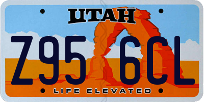 UT license plate Z956CL