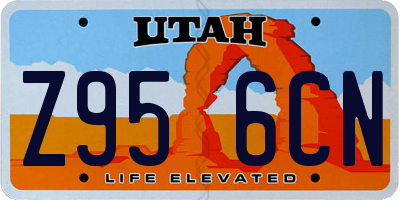 UT license plate Z956CN