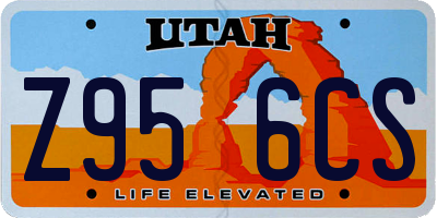 UT license plate Z956CS