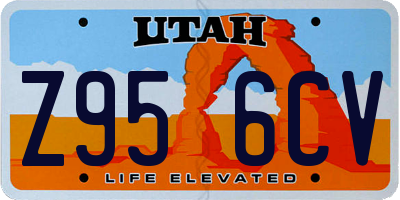 UT license plate Z956CV
