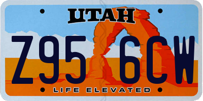 UT license plate Z956CW