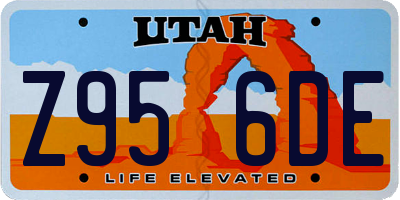 UT license plate Z956DE