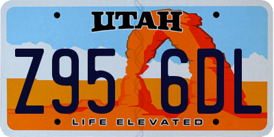 UT license plate Z956DL