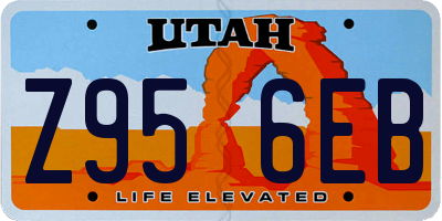UT license plate Z956EB