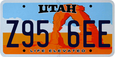 UT license plate Z956EE