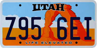 UT license plate Z956EI