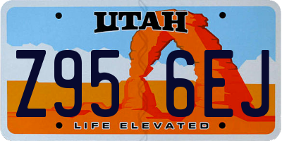 UT license plate Z956EJ