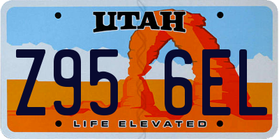 UT license plate Z956EL