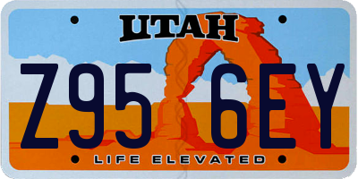 UT license plate Z956EY