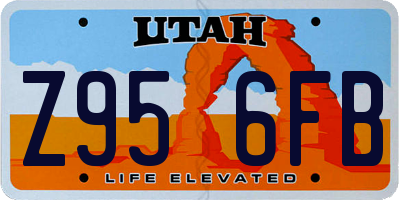UT license plate Z956FB