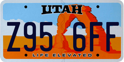 UT license plate Z956FF