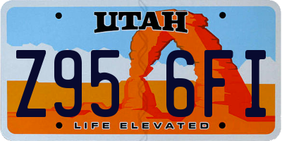 UT license plate Z956FI