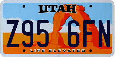 UT license plate Z956FN
