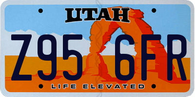 UT license plate Z956FR