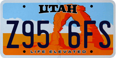 UT license plate Z956FS