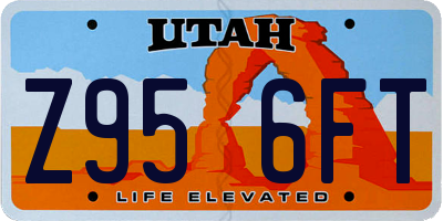 UT license plate Z956FT