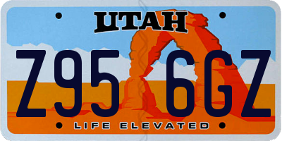 UT license plate Z956GZ