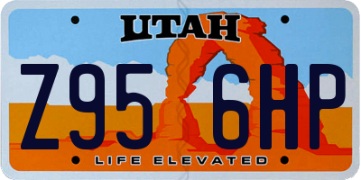 UT license plate Z956HP