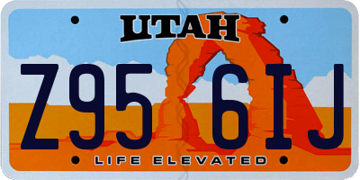 UT license plate Z956IJ