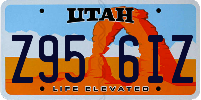 UT license plate Z956IZ