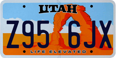 UT license plate Z956JX