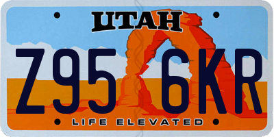 UT license plate Z956KR