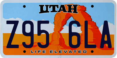 UT license plate Z956LA