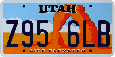 UT license plate Z956LB