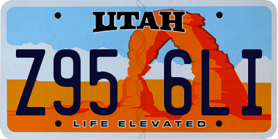 UT license plate Z956LI
