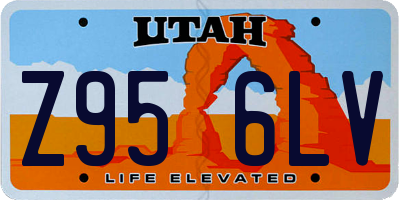 UT license plate Z956LV
