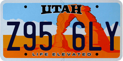 UT license plate Z956LY